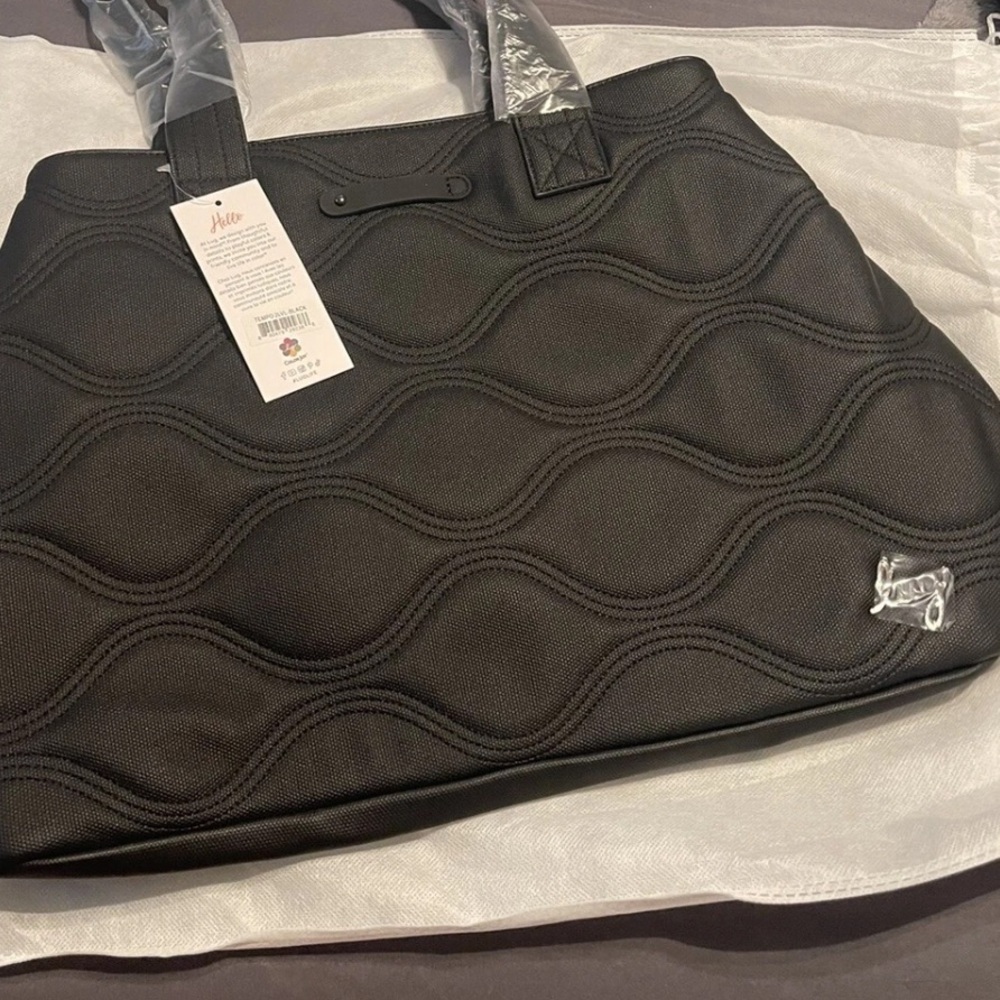 ✨ Brand New with Tags! Lug Tempo VL Vegan Leather Tote in Black ✨ - Picture 5 of 8